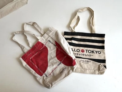 Lote de 2 bolsos de lona Hello Tokyo Shiseido Foto 1 de 4
