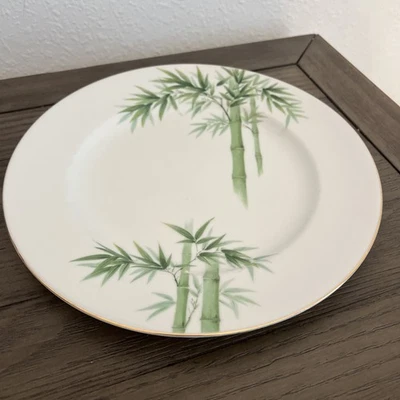 Noritake Dinner Plate Replacement Bamboo Discontinued Pattern Japan Vintage - image 1 of 4