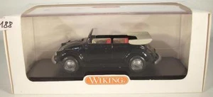 Wiking 1/40 Volkswagen VW Escarabajo Cabriolet negro embalaje original #188 - Imagen 1 de 1