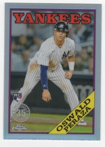 2023 Topps Chrome Oswald Peraza 35th Anniversary Rookie Card - New York Yankees - Picture 1 of 1