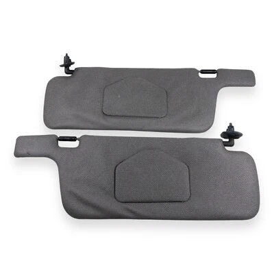 Комплект из пары солнцезащитных козырьков со стороны водителя и пассажира 1987-1990 Nissan Sentra серый винил - Изображение 1 из 4