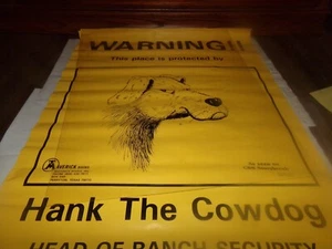 Póster promocional libro vintage Hank the Cowdog Range Security CBS Story Break 85 - Imagen 1 de 8