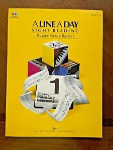 A Line a Day - Sight Reading - Level 4 - by Jane Bastien 1991 - Picture 1 of 4