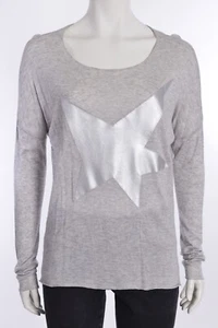 PRINCESS PULLOVER leicht Gr. 38 Kaschmir grau mit STERN NEUw - Bild 1 von 10