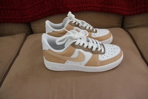 Air Force 1 Custom Shoes Mocha Brown Tan Size 7W/5.5M - Picture 1 of 6