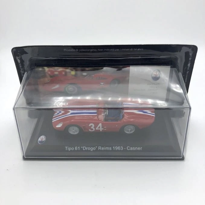 Modellino auto Atlas Edicola 1/43 Maserati Tipo 61 "Drogo" Reims 1963 - Immagine 1 di 1