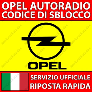 ✅OPEL RADIO CODICE DI SBLOCCO TOUCH & CONNECT ANTARA CORSA INSIGNIA VIVARO✅ - Foto 1 di 3