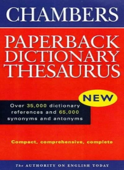 Chambers Paperback Dictionary Thesaurus By Chambers - Image 1 of 1