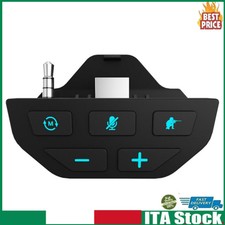 Stereo Headset Adapter Audio Mic Converter for Xbox One Controller (Black)