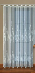 Tenda moderna a rete per finestra jacquard con nastro per tenda BIANCO 230x200cm (90"x79") - Foto 1 di 1