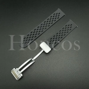 20 22 MM Silicone Rubber Watch Band S Magnetic Quick Release Fits for Timex Gray - Picture 1 of 3