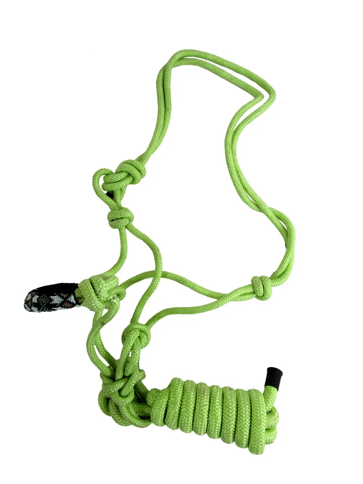 Halter de corda com nó de cowboy para treinamento de cavalos de chumbo - Imagem 1 de 4