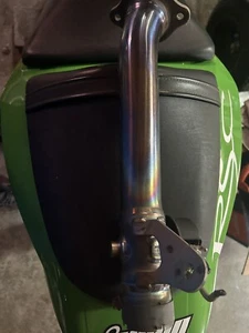 SUZUKI GSXR 1000 K3 K4 2003 2004 LINK EXHAUST PIPE MID PIPE OEM TITANIUM - Picture 1 of 2