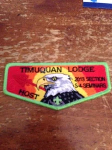 Timuquan Lodge #340 2013 S-4 Section Seminars Host Flap 64G-309 - Picture 1 of 1