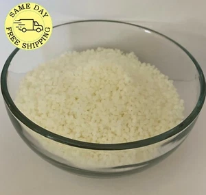WHITE BEESWAX by HERMES PASTILLES BEADS 100 % PURE 3 LB - Picture 1 of 1