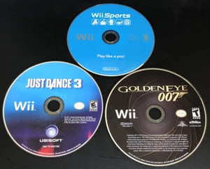 Wii ✔ Wii SPORTS & JUST DANCE 3 & GOLDENEYE 007 BUNDLE LOT ✔ KID FUN SHIPS TODAY - Picture 1 of 5