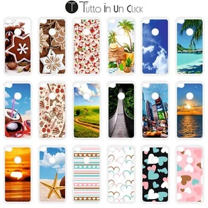 Custodia cover TPU GEL per Huawei P8 Lite 2017 -SB bianca Design _737_754 - Foto 1 di 19