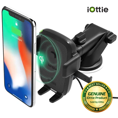 iOttie Easy One Touch Qi Wireless Fast Charge Universal Car Mount for Qi Enabled - Image 1 of 4