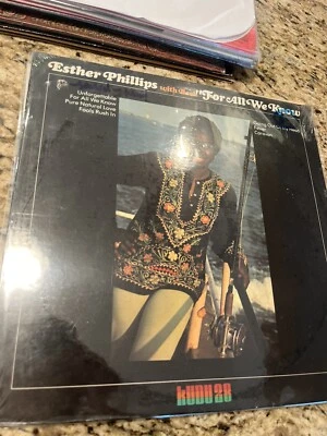 ESTHER PHILLIPS WITH BECK  FOR ALL WE KNOW VINYL LP  1973 - Image 1 of 2