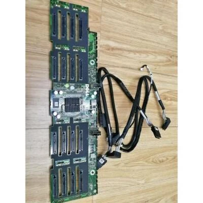 1PC Used Dell R910 16 X 2.5" Slot Hard Drive Backplane J565K 0J565K With Cable - Image 1 of 4
