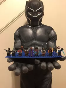 Deluxe Black Panther Costume with Gloves and minifigures,Large - Picture 1 of 10