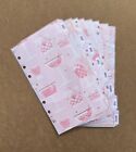 Filofax Personal Organiser - 8 Contacts Divider Pinks Design - Fully Laminated