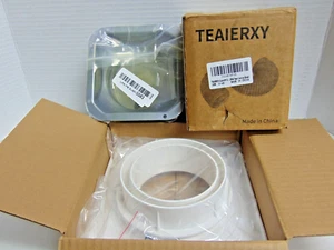 LOT of 3 - Dryer Vent Wall Plate, 1 Plastic and 1 Metal and 4in x 8ft Hose - Picture 1 of 12