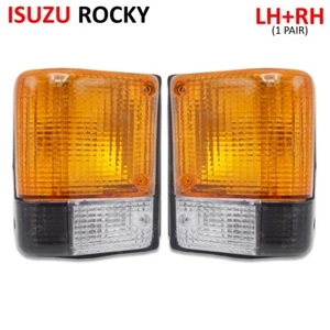 Corner Lamp Light Amber Clear Lens Fits Isuzu Rocky Ftr 175 195 Fsr 1984 - 1995 - Imagen 1 de 11