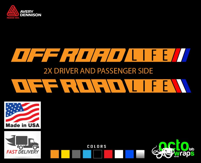 Se adapta a Jeep Wrangler Rubicon Gladiator Sahara Mojave OFF ROAD LIFE capó pegatina  Foto 1 de 3