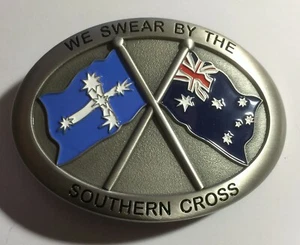 Australia Proud, Eureka/Australia Flags, Pewter Quality Belt Buckle, Biker, Gift - Picture 1 of 6