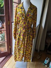 French Connection yellow floral dress size 12