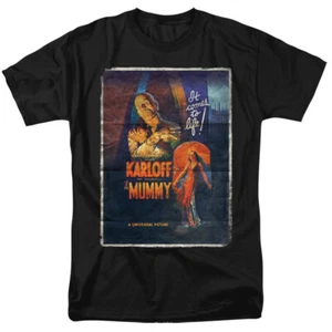 Camiseta para hombre Universal Monsters The Mummy One Sheet Karloff con licencia S-5XL - Imagen 1 de 15