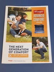 DREW BREES Wrangler Jeans Poster Print Ad Photo NEW ORLEANS SAINTS POSTER - Picture 1 of 1
