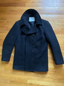 Gerald & Stewart Fidelity Made in USA Pea Coat Peacoat 38L EUC - Picture 1 of 7