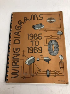 NOS Genuine Harley Davidson Wiring Diagrams 86-89 OEM All Models 99948-89 (G3) - Picture 1 of 4