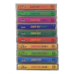 Country Gold Volumes 1-10 Cassettes Brand New Sealed Music Various Artists - Picture 1 of 6
