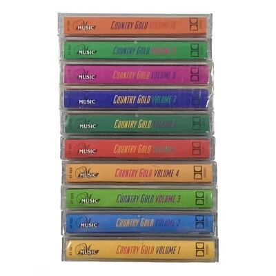 Country Gold Volumes 1-10 Cassettes Brand New Sealed Music Various Artists  - Image 1 of 4