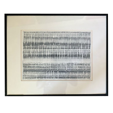 Untitled Pencil Study By Paul Dan Kinslow Framed with Matt and Glass 1985