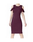 NEW Calvin Klein aubergine cold shoulder dress, size 6, Retail $134