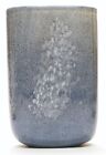 Misty blue / grey speckled Gozo Glass extra large flat u-shaped vase (MI31A)