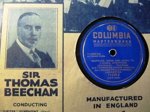 1935 Thomas Beecham Picture Sleeve MORNING NOON AND NIGHT IN VIENNA OVERTURE COL - Picture 1 of 3