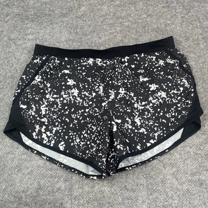 Under Armour Women's UA Fly-By 2.0 Printed Shorts Large Black/Reflective - Picture 1 of 9