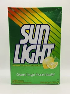 Detersivo automatico vintage SUN LIGHT per lavastoviglie in polvere PROFUMO DI LIMONE 3 libbre scatola NOS - Foto 1 di 21