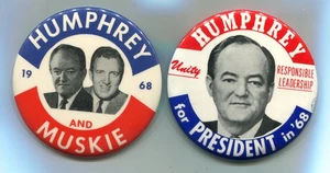 2 bottoni Humphrey Pinback - Foto 1 di 6
