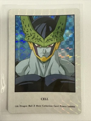 Cell - Dragon Ball Z Hero Collection (1993) Japanese Amada - #126 Prism - Image 1 of 2