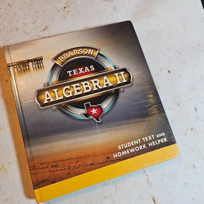 Pearson Texas Algebra II Student Text & Homework Helper Hardcover 2016 ISBN 9780 - Image 1 of 3
