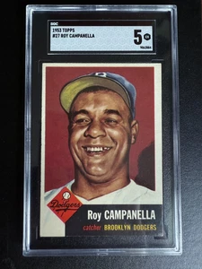 1953 Topps Roy Campanella #27 SGC 5 EX RICH VIBRANT COLOR - Bild 1 von 3