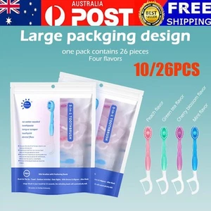 12/26pcs Disposable Mini Toothbrushes on The go Toothbrush Portable Toothbrush - Picture 1 of 14