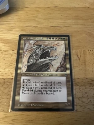 MTG - English Legends - Vaevictis Asmadi - LP - Elder Dragon Collectible TCG - Image 1 of 2