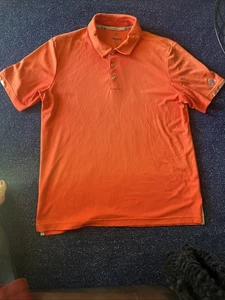 Camisa Polo Adidas Climachill Naranja Para Hombre Manga Corta Talla L Usada - Imagen 1 de 6